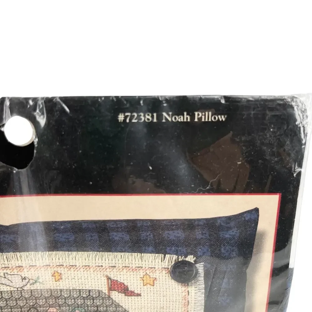 Debbie Mumm Vintage Noah's Ark Pillow Counted Cross Stitch Kit #72381 New